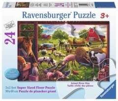 24 piece puzzle: Animals of Bells Farm