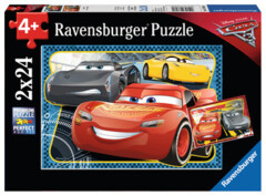 2 x 24 piece puzzles: Cars 3: I Can Win!