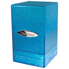 Glitter Satin Tower Deck Box - Blue