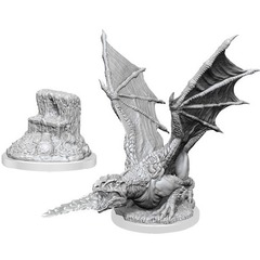 Dungeons & Dragons Nolzur`s Marvelous Unpainted Miniatures: W19 White Dragon Wyrmling