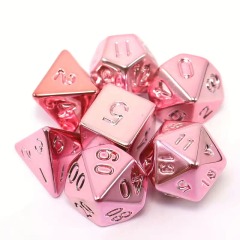 Plated Pink RPG Dice Set
