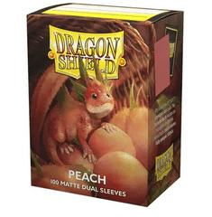 Dragon Shield: (100) Matte Dual - Peach (DISPLAY 10)