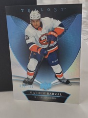2018-19 Upper Deck Trilogy Blue Foil #8 Mathew Barzal 328/799 New York Islanders