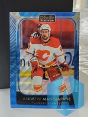 2021-22 O-Pee-Chee Platinum Blue Surge Prism #9 ANDREW MANGIAPANE Flames