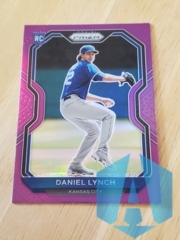 2021 Panini Prizm Daniel Lynch #53 Purple Rookie Kansas City Royals