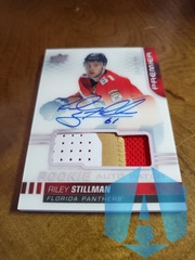 2019-20 Upper Deck Premier 169/249 Riley Stillman Rookie Patch Auto Panthers