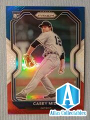 2021 Panini Prizm Red White & Blue Prizm Rookie RC Parallel #246 - Casey Mize