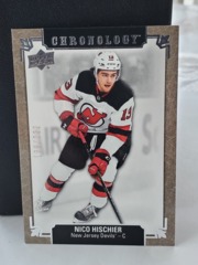 2019-20 Upper Deck Chronology 186/222 Nico Hischier #166 New Jersey