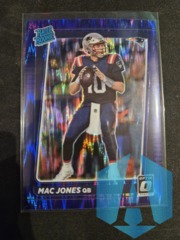 2021 Mac Jones Panini Donruss Optic Purple Shock Prizm Rated Rookie #206