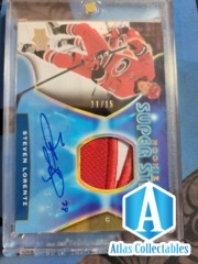 2020-21 UD TRILOGY STEVEN LORENTZ ROOKIE SUPER STAGE AUTO PATCH /15