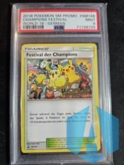 PSA 9 MINT GERMAN Champions Festival 2018 Worlds Pokemon SM148