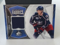 2009-10 SP Game Used Authentic Fabrics #AF-JV Jakub Voracek Jersey Blue Jackets