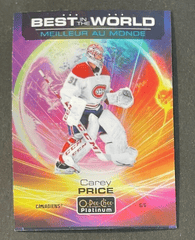 2020-21 O-Pee-Chee Platinum Best In The World #BW-10 Carey Price Canadiens