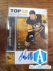 2020-21 UPPER DECK ARTIFACTS TOP 12 ROOKIE SIGNATURES AUTO - John Marrino
