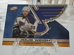 2001-02 Pacific Atomic Doug Weight  #84 Die-Cut St. Louis Blues **scratched**