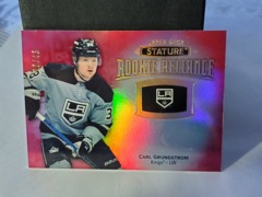 2019-20 UD Stature RED Rookie Reliance 06/45 Carl Grundstrom #RR-23 LA Kings