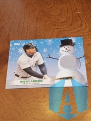 2021 Topps Holiday WalMart Mega Relics Jersey Miguel Cabrera #WRC-MC