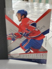 2008-09 Upper Deck Ice Premieres Acetate #125 Matt D'Agostini 199/999 Canadiens