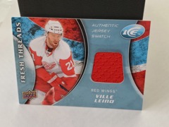 2009-10 Upper Deck Ice Fresh Threads Authentic Jersey Ville Leino #FT-VL