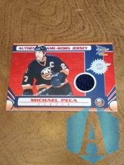 2003-04 Pacific Prism Red #128 Michael Peca 49/75
