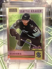 Matty Beniers O-Pee-Chee Platinum Upper Deck 2022-2023 Rookie Recrue