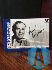 2009-10 ITG 1972 The Year in Hockey Auto Norm Ferguson #A-NF Vault