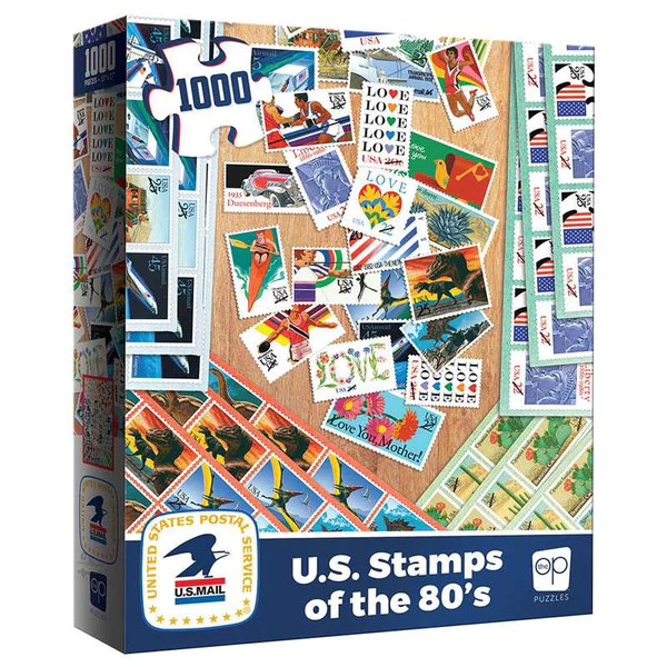 U.S. Stamps of the 80s 1000 Piece Puzzle