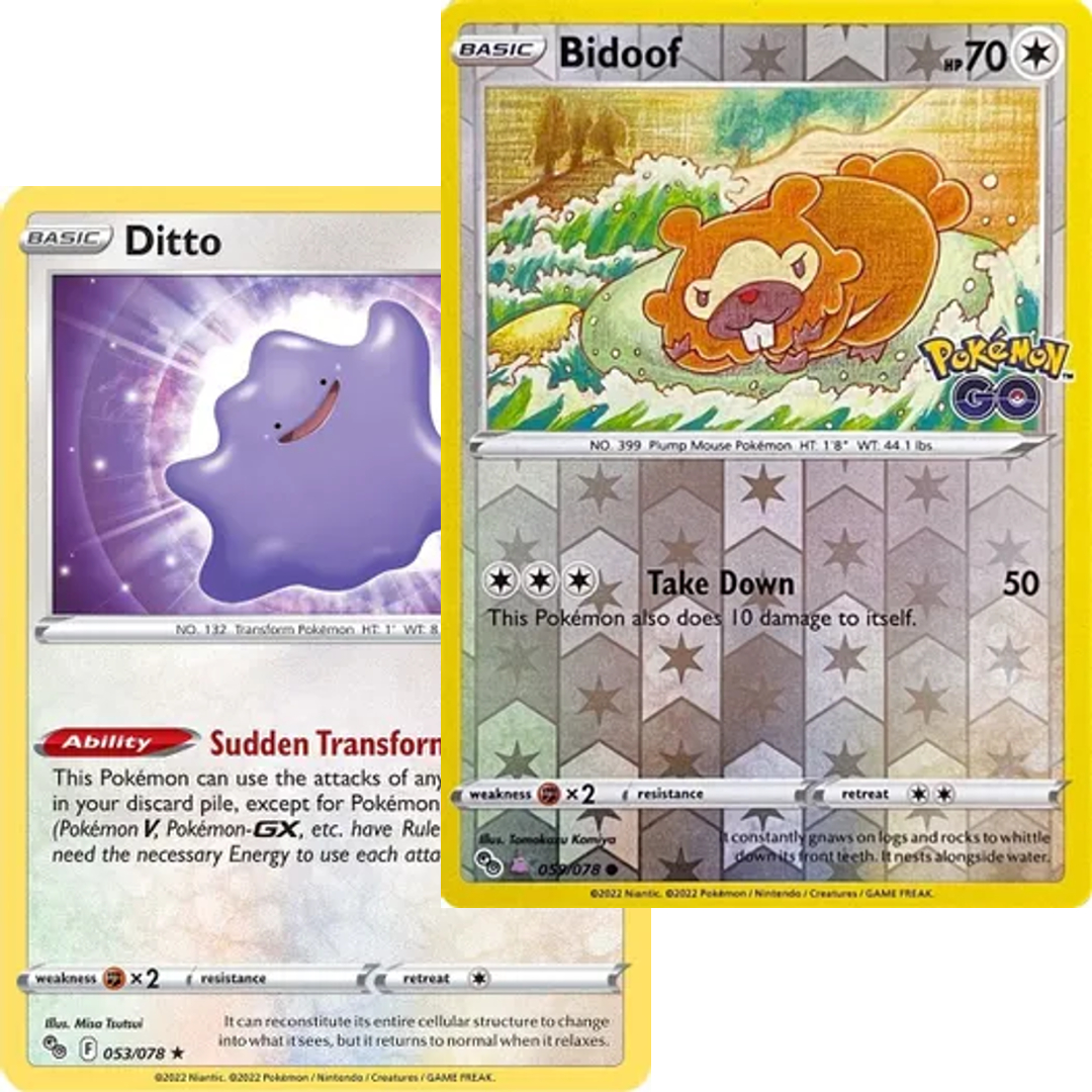 Bidoof (DITTO) 059/078 UNPEELED