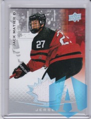 2021 Upper Deck Team Canada Juniors Jersey Jack Matier #38