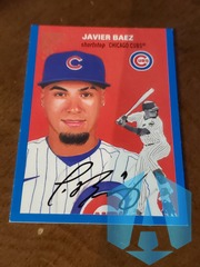 2020 Topps Gallery Heritage Javier Baez HT-7 Blue Border 83/99 RC