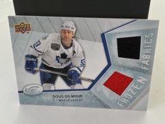 2008-09 Upper Deck Ice Frozen Fabrics Doug Gilmour #FF-DG Maple Leafs