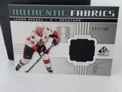 2011-12 SP Game Used Authentic Fabrics Jason Spezza #AF-JS Jersey 075/100
