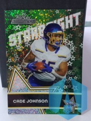 2021 Wild Card Alumination Starbright Holo-Lux Green 118/125 Cade Johnson #SB-22 Rookie RC
