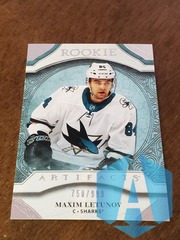 2020-21 Artifacts MAXIM LETUNOV #165 San Jose Sharks Rookie 750/999