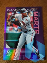 2020 Bowman Platinum Starling Marte #41 Purple Parallel 045/250 Diamondbacks