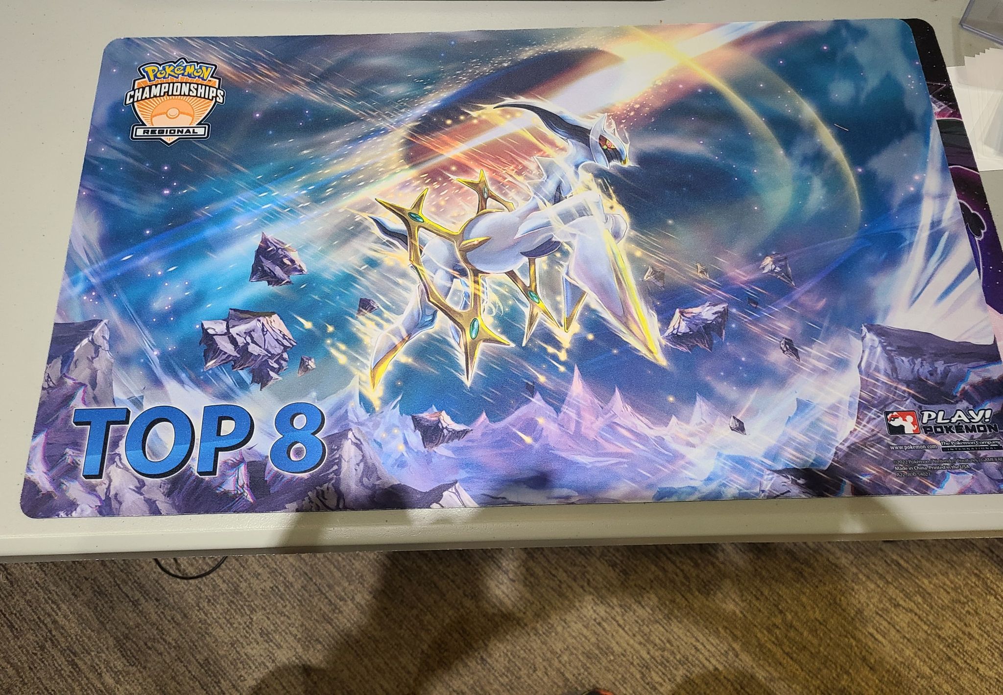 Pokémon 2022 regional championship selling playmat Arceus