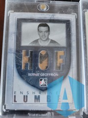 2011-12 ITG Enshrined Lumber HOF Bernie Geoffrion SILVER /9
