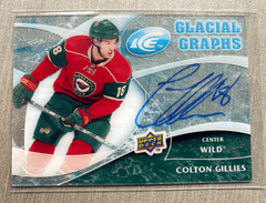 2009-10 Upper Deck Ice Glacial Graphs Colton Gillies #GG-CG Auto Acetate Wild