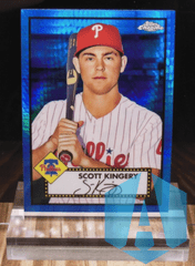 2021 Topps Chrome Anniversary Blue Prism Scott Kingery #347 Phillies