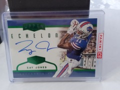 2017 Panini Plates & Patches Upper Echelon Green 20/25 Zay Jones #UP-ZJ Rookie Auto RC