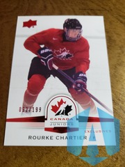 2014 Rourke Chartier  UD Team Canada Juniors Exclusives Card Red 092/199