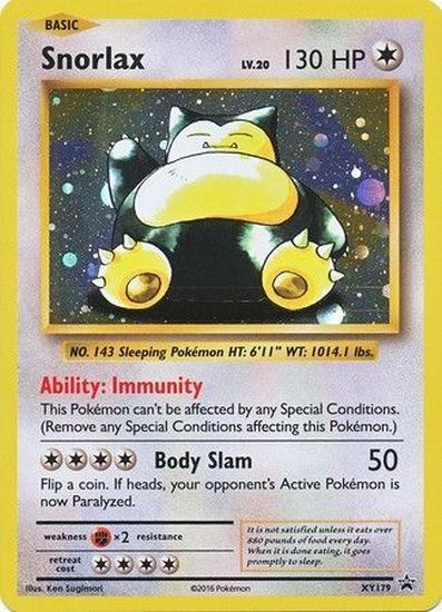 Snorlax - XY179 - Black Star Promos