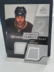 2008-09 SP Game Used Edition Authentic Fabrics Dual Jerseys Todd Bertuzzi #AF-BZ
