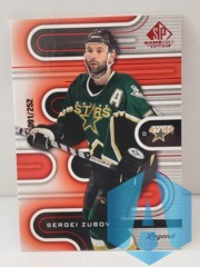 2022-23 SP Game Used Sergei Zubov #142 Red Foil 091/252 Legend Dallas Stars