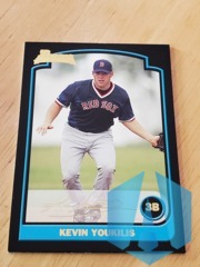 2003 Bowman 1st Year Card GOLD RC #327 Kevin Youkilis Red Sox