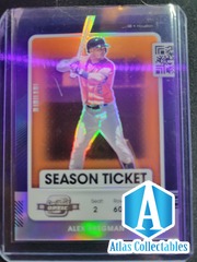 2021 ALEX BREGMAN PANINI CONTENDERS SEASON TICKET SP JERSEY NUMBER /49