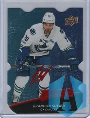 2017-18 Upper Deck MVP Colors and Contours Level 2 Blue Die Cut #66 Brandon Sutter