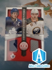 2013-14 Totally Certified Competitors Dual Jerseys Red Cody Hodgson Dion Phaneuf