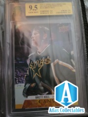 2020-21 UD S2 Canvas Retired Stars Brett Hull #C252 - MNT 9.5 GRADED