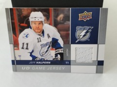 2009-10 Upper Deck UD Game Jersey Jeff Halpern #GJ-JH Tampa Bay Lightning